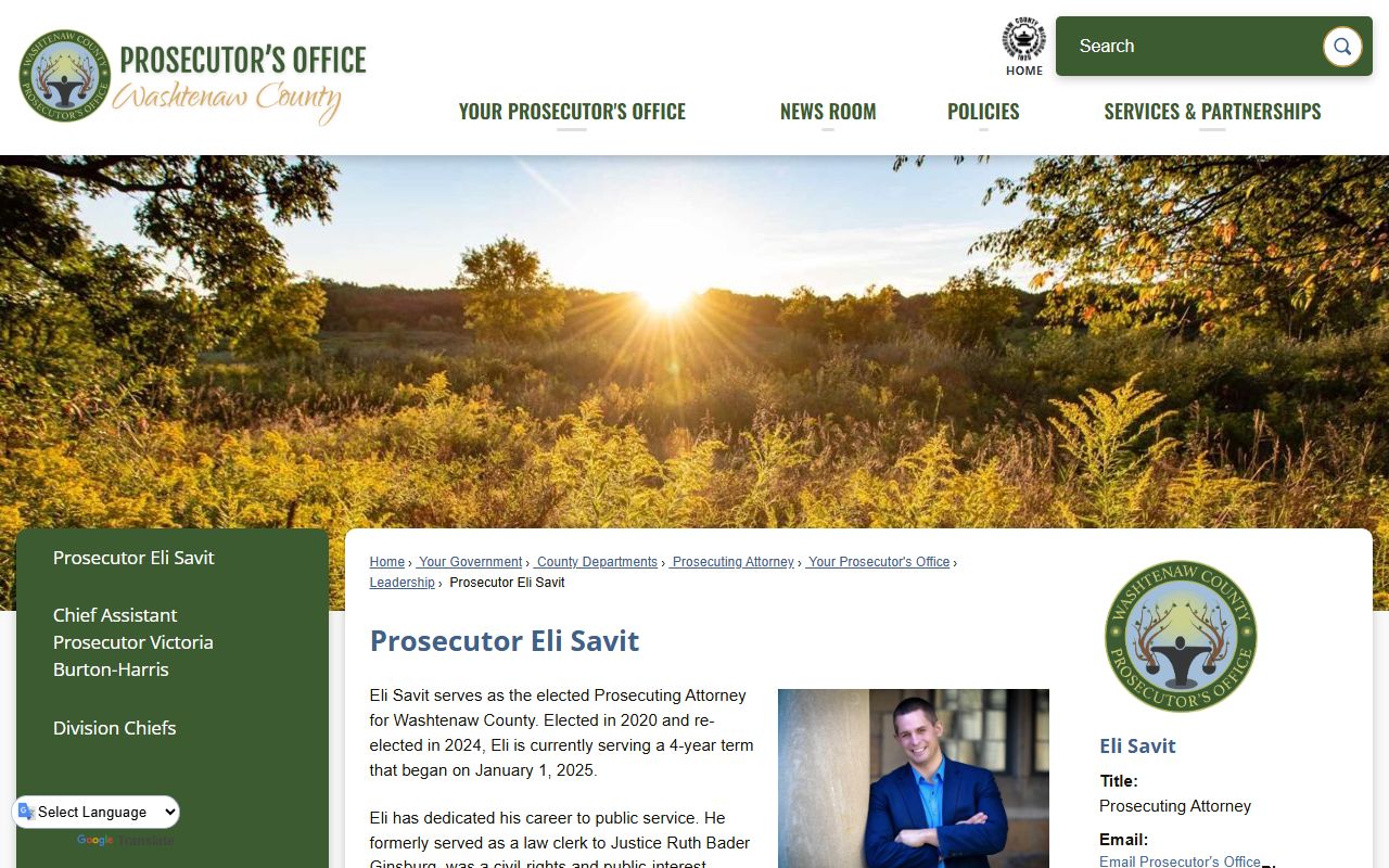 Washtenaw County criminal court records and Prosecutor Eli Savit